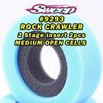Crawler Dual stage 1.9 Medium open cells inserts 2pcs set