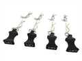 1/10 Black Alum EZ Pulls, 4pcs and Body Clips (8pcs)