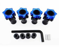 Hot Racing 17mm hex hub wheel adapter set for the Traxxas Rally VXL, Slash 4X4, Stampede 4x4, and Telluride 4X4 vehicles. Offset from stock wheel hex is +16mm/side.