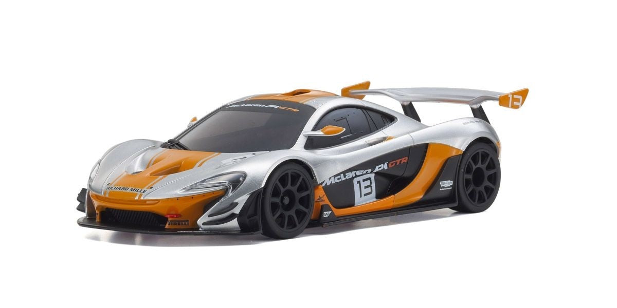 MINI-Z RWD McLaren P1™ GTR Silver/Orange Readyset RTR 32324SO
