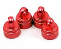 Shock caps, aluminum (red-anodized) (4) (fits all Ultra Shocks)