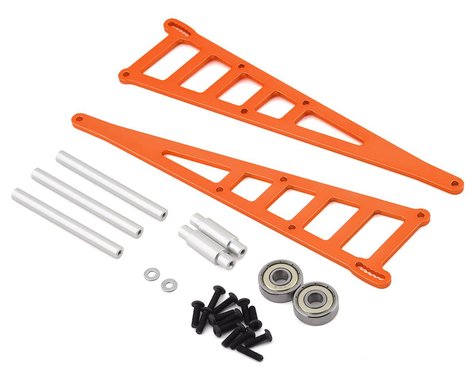 Orange CNC Machined Aluminum Adjustable Wheelie Bar Kit for Slash 2WD LCG, Rustler, Bandit