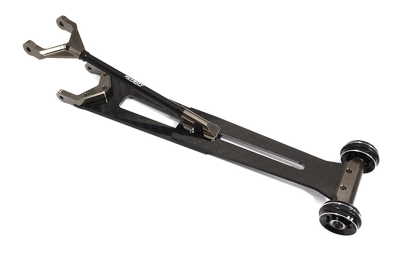 Machined Alloy & Composite Wheelie Bar for Associated DR10 Drag Race Car RTR C30172GREY