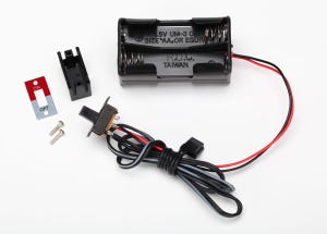 BATTERY HOLDER, 4-CELL/ON-OFF SWITCH