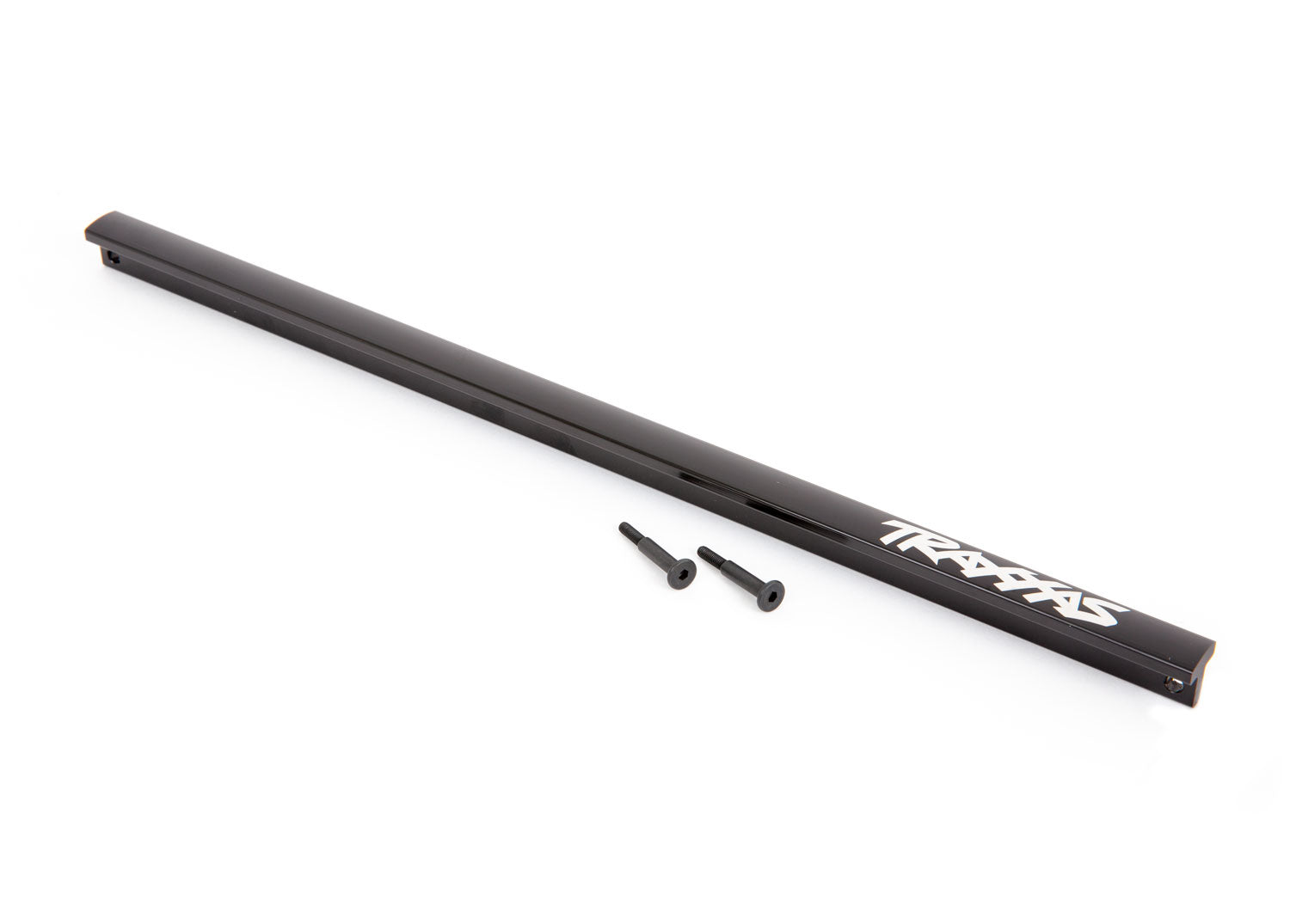 tra9523 CENTER BRACE T-BAR ALUM BLK Chassis brace (T-Bar), 6061-T6 aluminum (black-anodized)/ 3x16 SS (2)