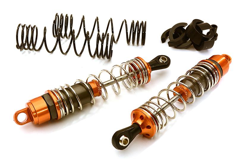 Machined 100mm Rear Alloy Shocks for Traxxas 1/10 Stampede, Rustler & Slash