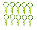 BENT MEDIUM BODY PINS YELLOW (10)