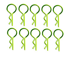 BENT MEDIUM BODY PINS YELLOW (10)