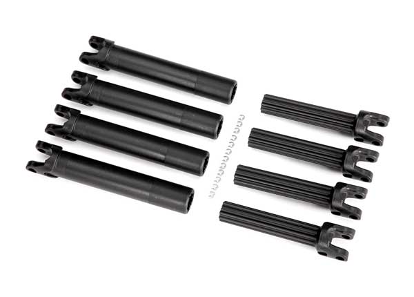 Half shaft set, left or right (plastic parts only) (internal splined half shaft/ external splined half shaft) (4 assemblies) (for use with #8995 WideMaxx™ suspension kit)
