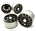 High Mass 2.2 Size Alloy XV12 Spoke Beadlock Wheel(4) for Scale Off-Road Crawler C26414BLACK