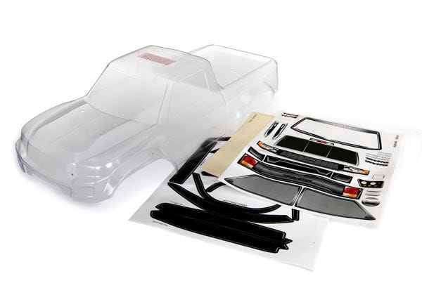 Body, TRX-4 Sport (clear, trimmed, requires painting)/ window masks/ decal sheet
