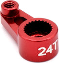 Aluminum Servo Horn 24T 1/16 Traxxas Red
