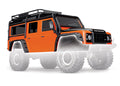 Body, Land Rover Defender , adventure orange (complete with ExoCage, inner fenders, fuel canisters, and jack)