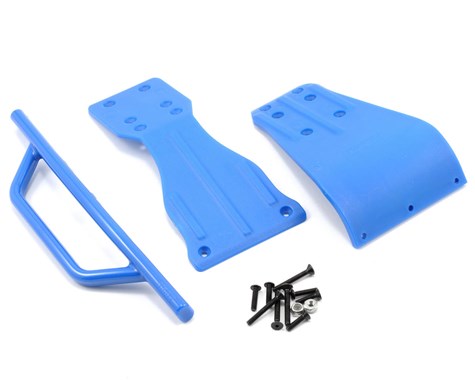 Front Bumper, Skid Plate, Chassis Brace,Blue: SC10