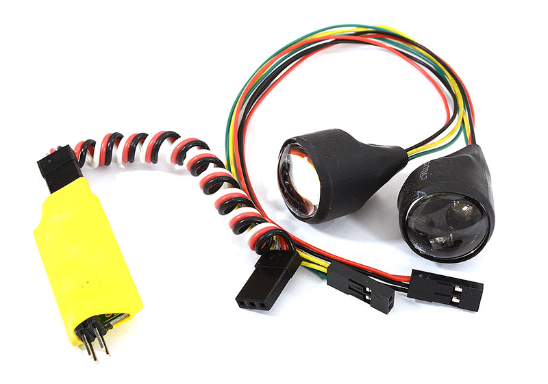 Dual Color 4 LED Front Headlight for 1/10 Crawler