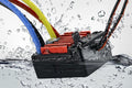QUICRUN 880, Waterproof ESC for Dual Brushed Motors.