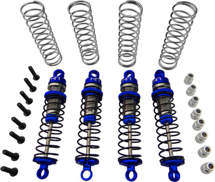 Threaded Aluminum Shocks (Blue):Latrax Rally,Teton
