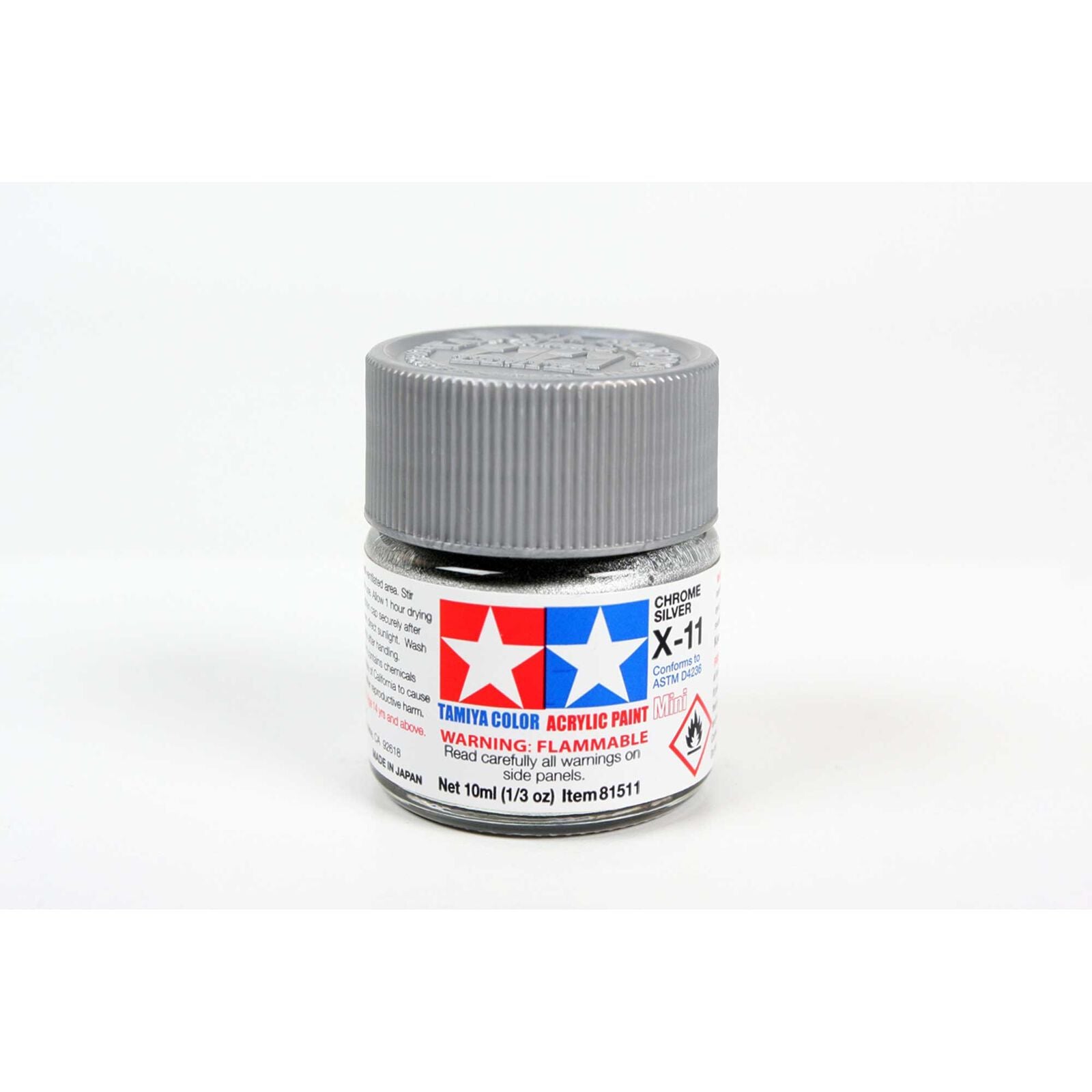 81511 Acrylic Mini X11 Chrome Silver 1/3 oz