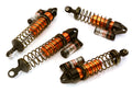 Machined Piggyback Shock Set (4) for Traxxas 1/10 Stampede 4X4 & Rustler 4X4 C28800ORANGE