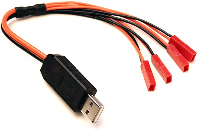 USB Multi-Charger for 1S batteries JST x 4