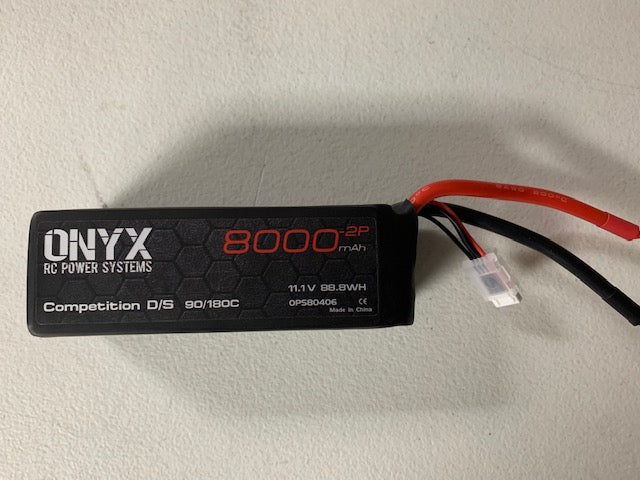 ONX3S8000 11.1  8K (88.8WH) (2P 90/180)         www.onyxrcpowersystemsusa.com for purchase