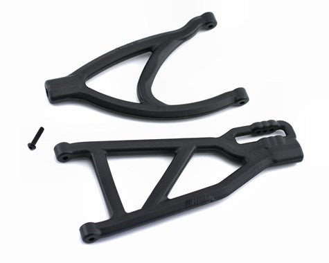 80192 REAR A-ARMS BLACK REVO(2