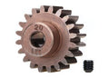 Gear, 20-T pinion (1.0 metric pitch) (fits 5mm shaft)/ set screw (compatible with steel spur gears)