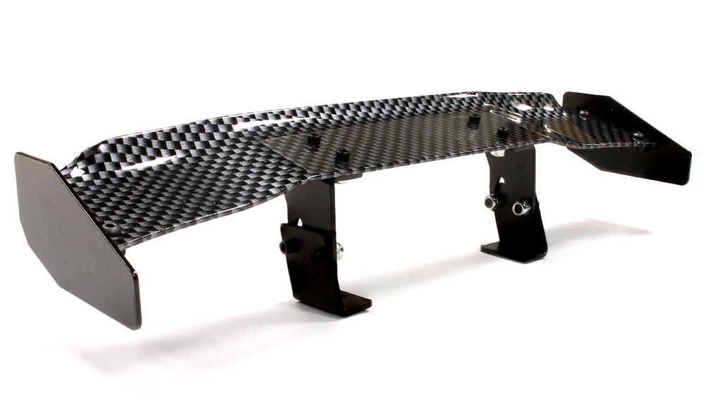 Realistic Alloy Rear Wing 165mm w/ Adj. Mount for 1/10 Size Drift & Touring Car C25455BLACK