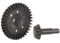 Ring gear, differential/ pinion gear, differential (machined, spiral cut) (front)