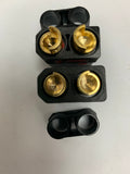 QS8 Antispark male and female plug set Black