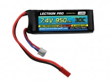 Lectron Pro 7.4 950mah 30c lipo battery with JST connector