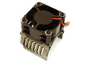 42mm Motor Heatsink+40x40mm Cooling Fan 16k rpm for 1/10 Summit & E-Revo C28603BLACK New Item