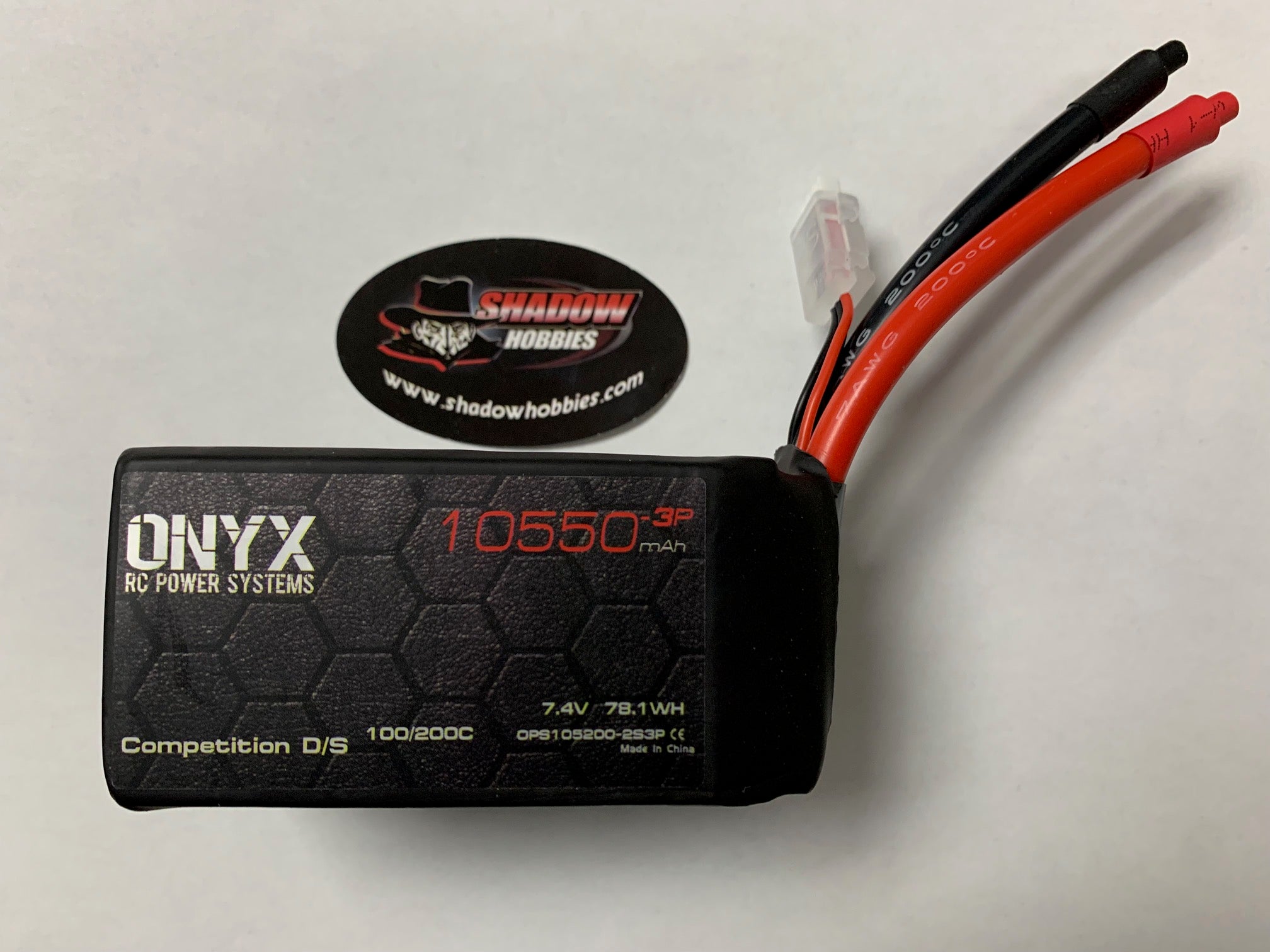 ONX2S3P10550   7.4 10550  (78.1WH)   (3P 9100/200C)  www.onyxrcpowersystemsusa.com for purchase