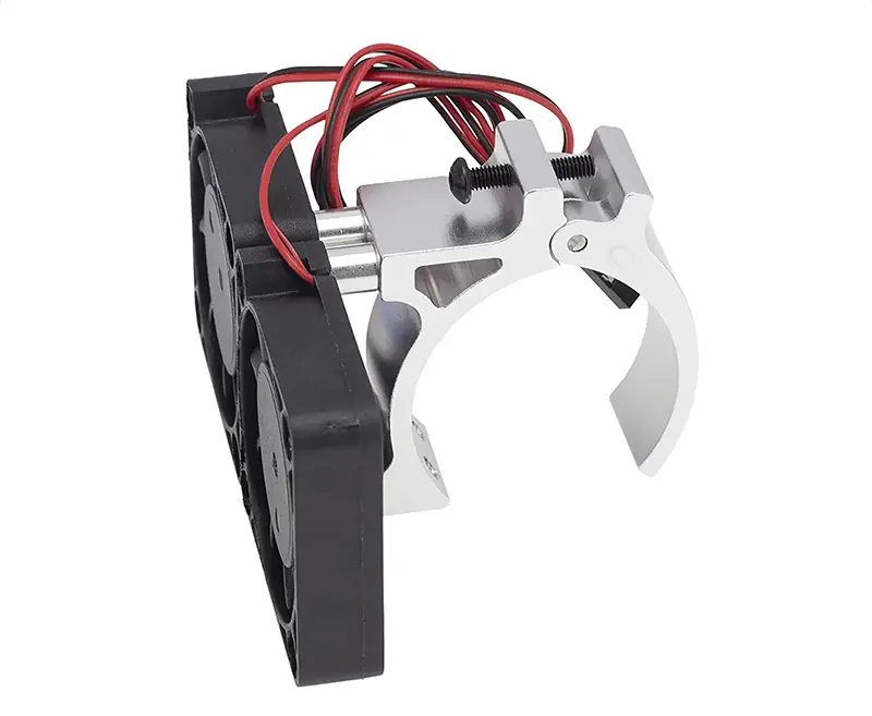 42mm Motor Heatsink + 40x40mm Twin Cooling Fan for 1/10 & 1/8 C32117SILVER