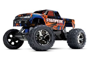 TRA36076-4-orange STAMPEDE VXL RTR W/TSM