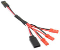 APEX RC PRODUCTS 3 MALE JST SERVO EXTENSION POWER TAP - FOR RPM LIGHT KITS #9030