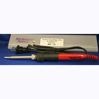 60 Watt Soldering Iron w/Chisel Tip (US Plug)