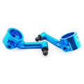 Hot Racing ECF2106 Blue Aluminum Steering Knuckles 4wd ECX