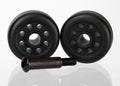 WHEELS (2) / AXLE (1) (FOR WHEELIE BAR, #6978)