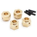 YEAH RACING TRAXXAS TRX-4 BRASS 12MM BRASS HEX ADAPTER 8MM OFFSET SET TRX4-037