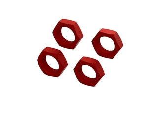 Aluminum Wheel Nut 24mm (Red) (4)