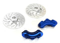 Realistic Alloy Front Brake Disc (2) for Traxxas 1/10 4-Tec 2.0 C28426BLUE