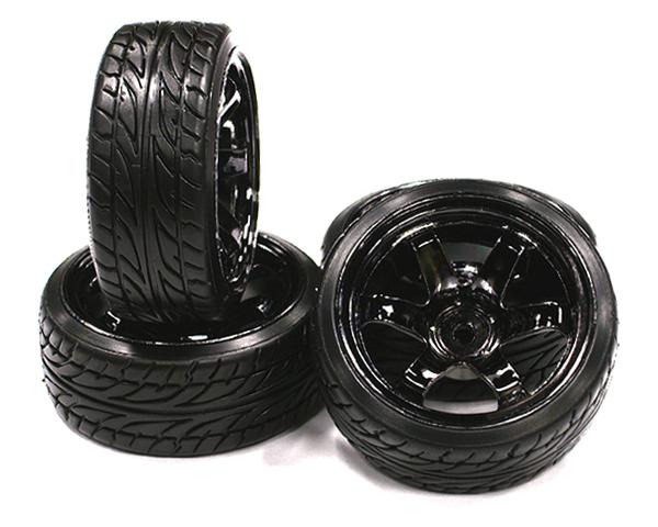 Type Xl complete wheel and tire set (4) for drift racing