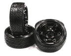 Type Xl complete wheel and tire set (4) for drift racing