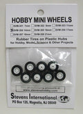 14mm Rubber Tires on Plastic Hubs (8)