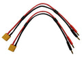 APEX RC PRODUCTS XT90 -> 4MM BANANA PLUGS BATTERY CHARGE LEAD - 2 PACK #1416