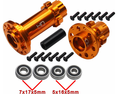 CNC Aluminum Hub Set Gold: PM-MX