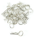 Apex RC Products  1/10 Large Bent RC Anodized Body Clips - 25pcs #4031SL