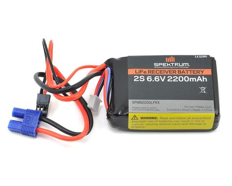 2200mAh 2S 6.6V Li-Fe Receiver Battery