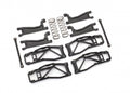 Suspension kit, WideMaxx™, black (includes front & rear suspension arms, front toe links, rear shock springs)